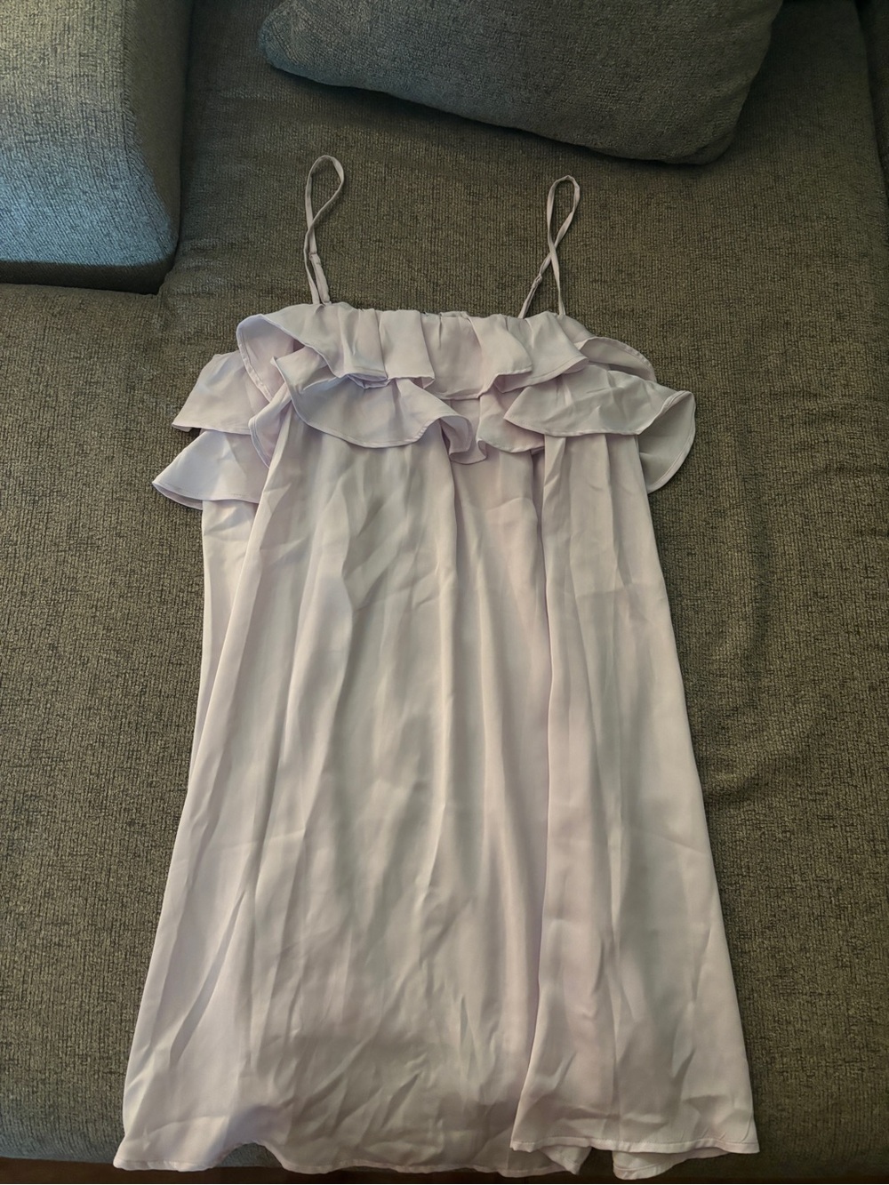 Old Navy Women’s Lilac Ruffle Spaghetti Strap Dress